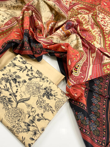 Mausummery Digital Printed Linen 3PC