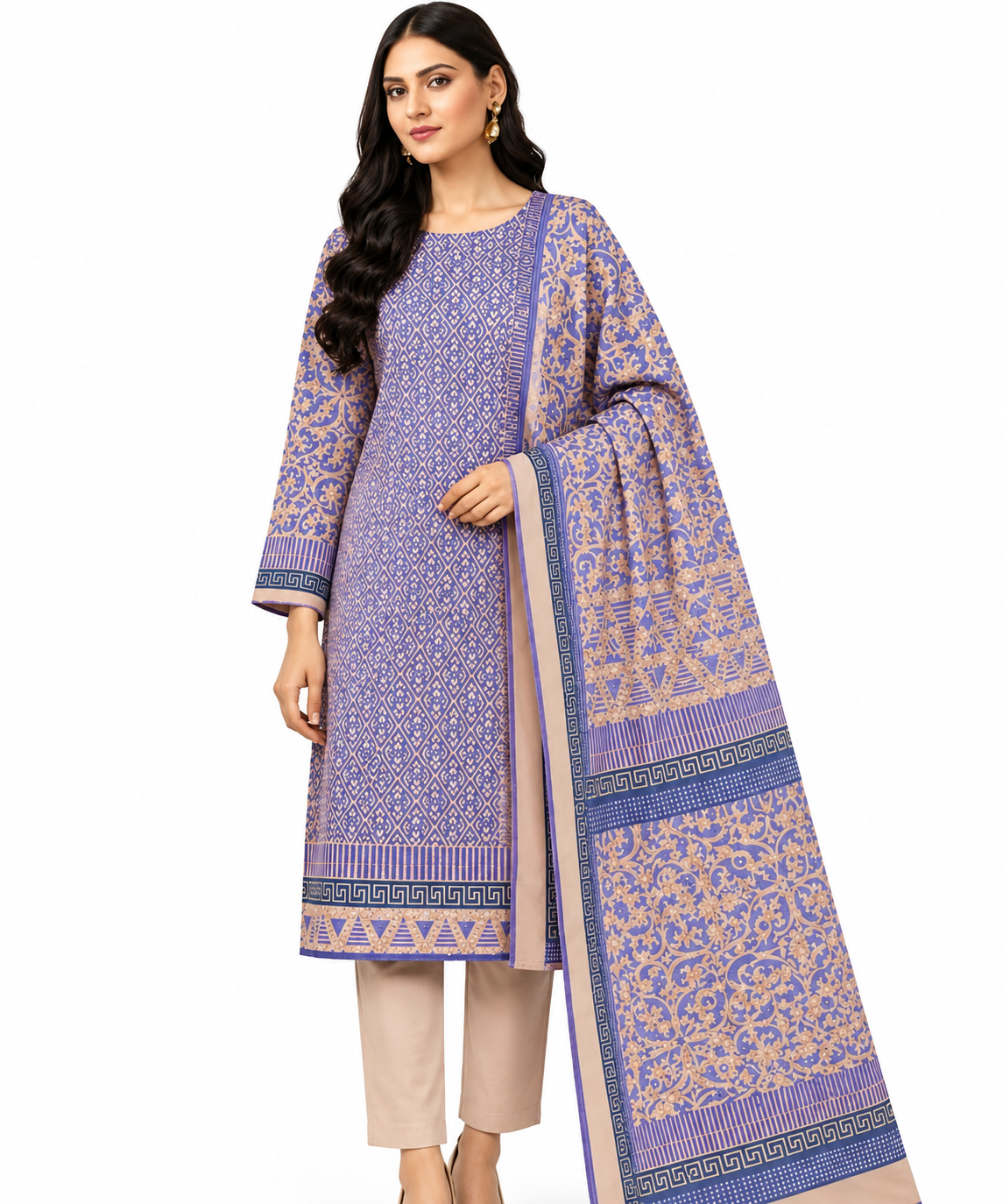 Bonanza Satrangi Digital Printed Karandi 3PC