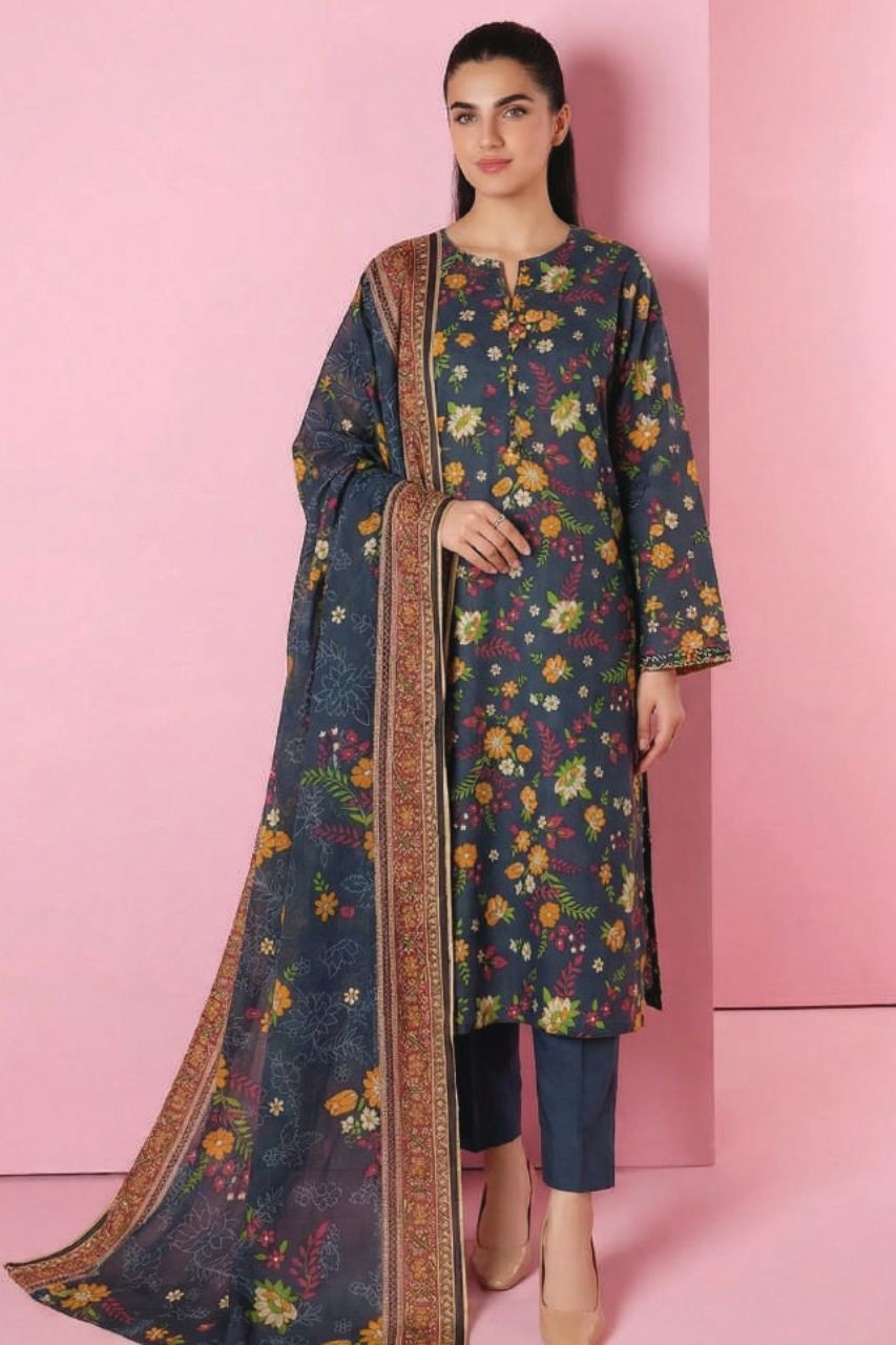 Nishat Digital Printed Lawn 3PC