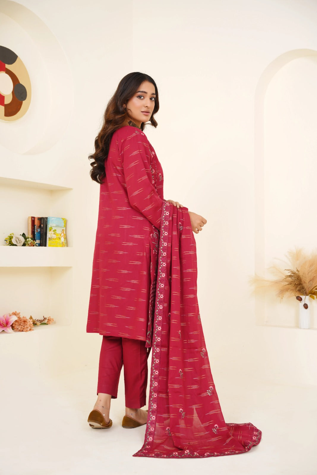 Meharbano By Anaya Noor Cambric Jacquard Emb 3PC