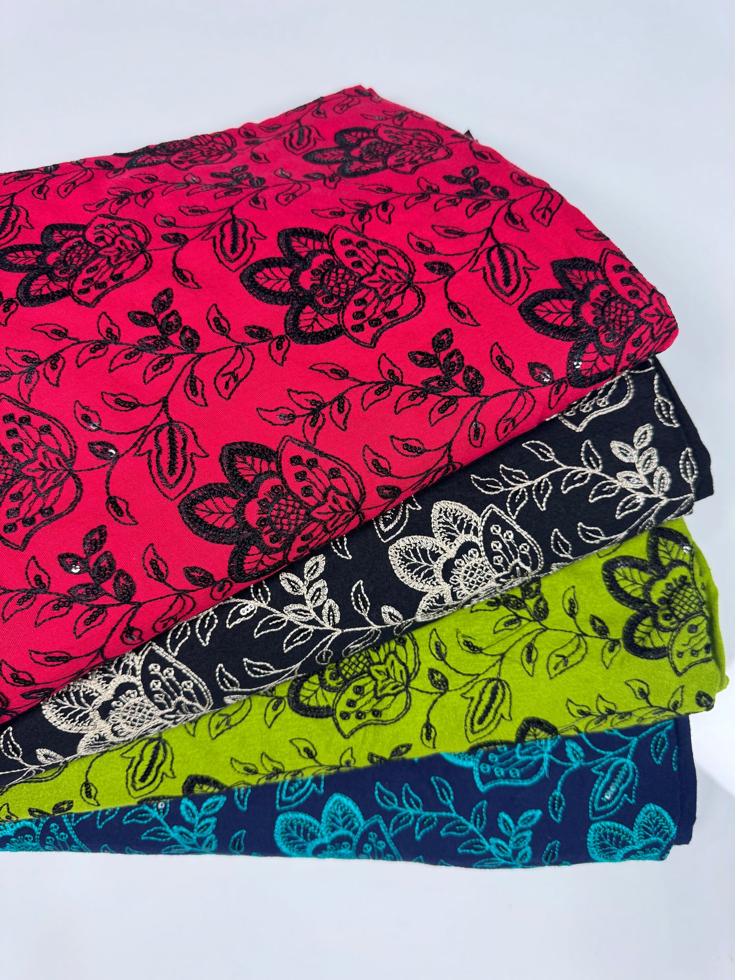 Pack of 4 – Bareeze Style Embroidered Karandi Fabric 2-PC