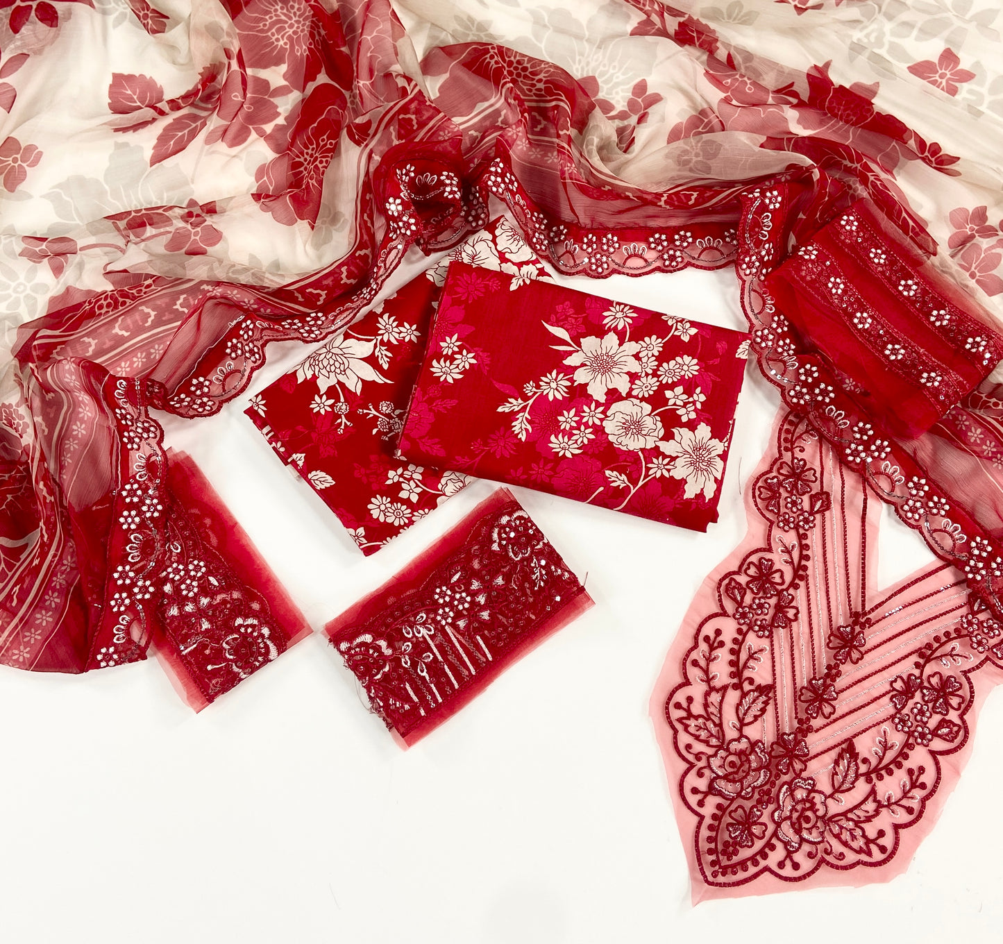 Aneelas Embroiderd & Digital Printed Lawn 3PC