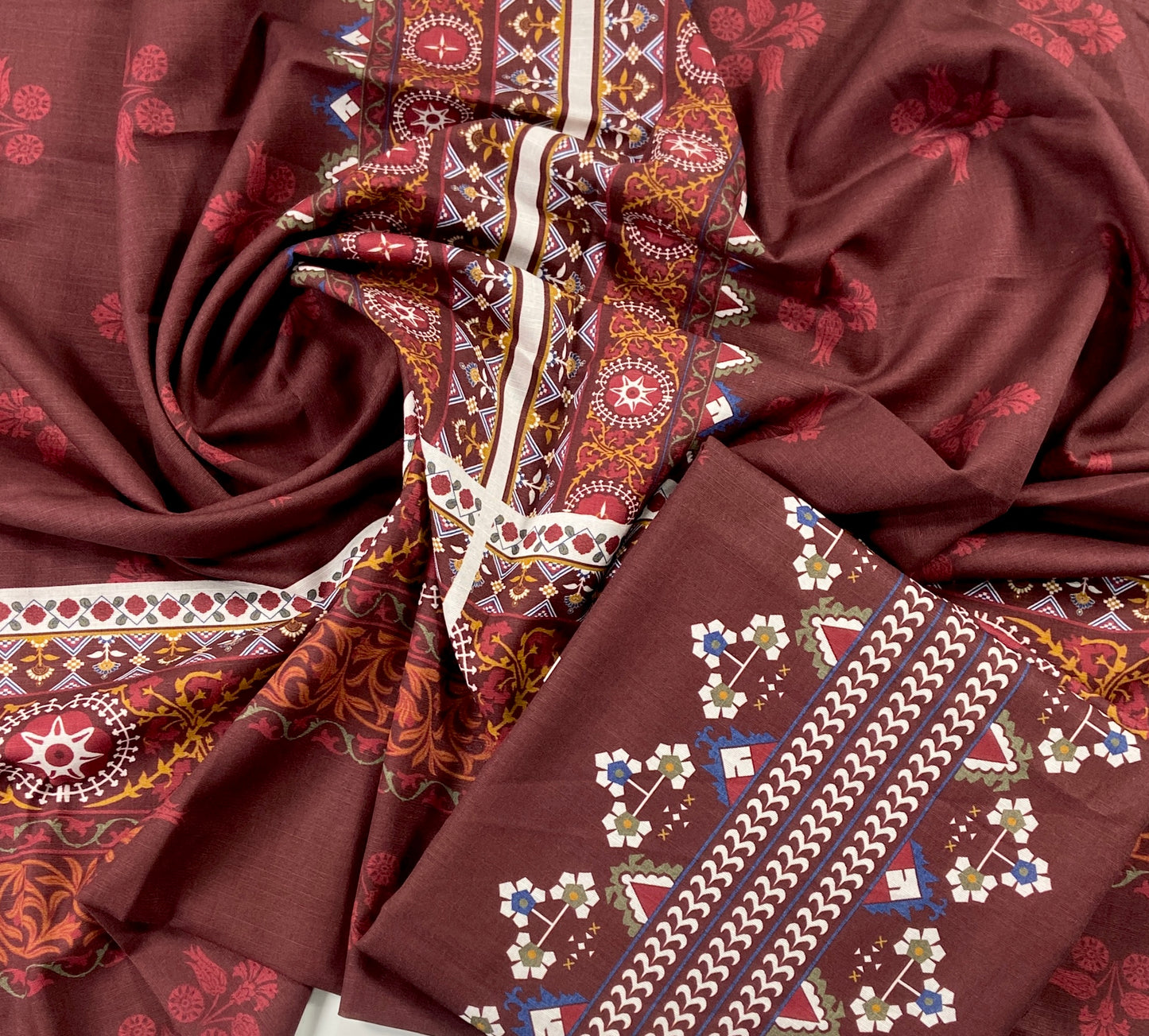 Beechtree Digital Printed Khaddar Shirt-1PC