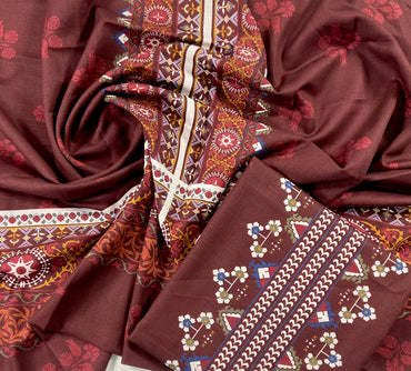 Beechtree Digital Printed Khaddar Shirt-1PC