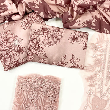 Afrozeh Luxury Emb Linen 3PC