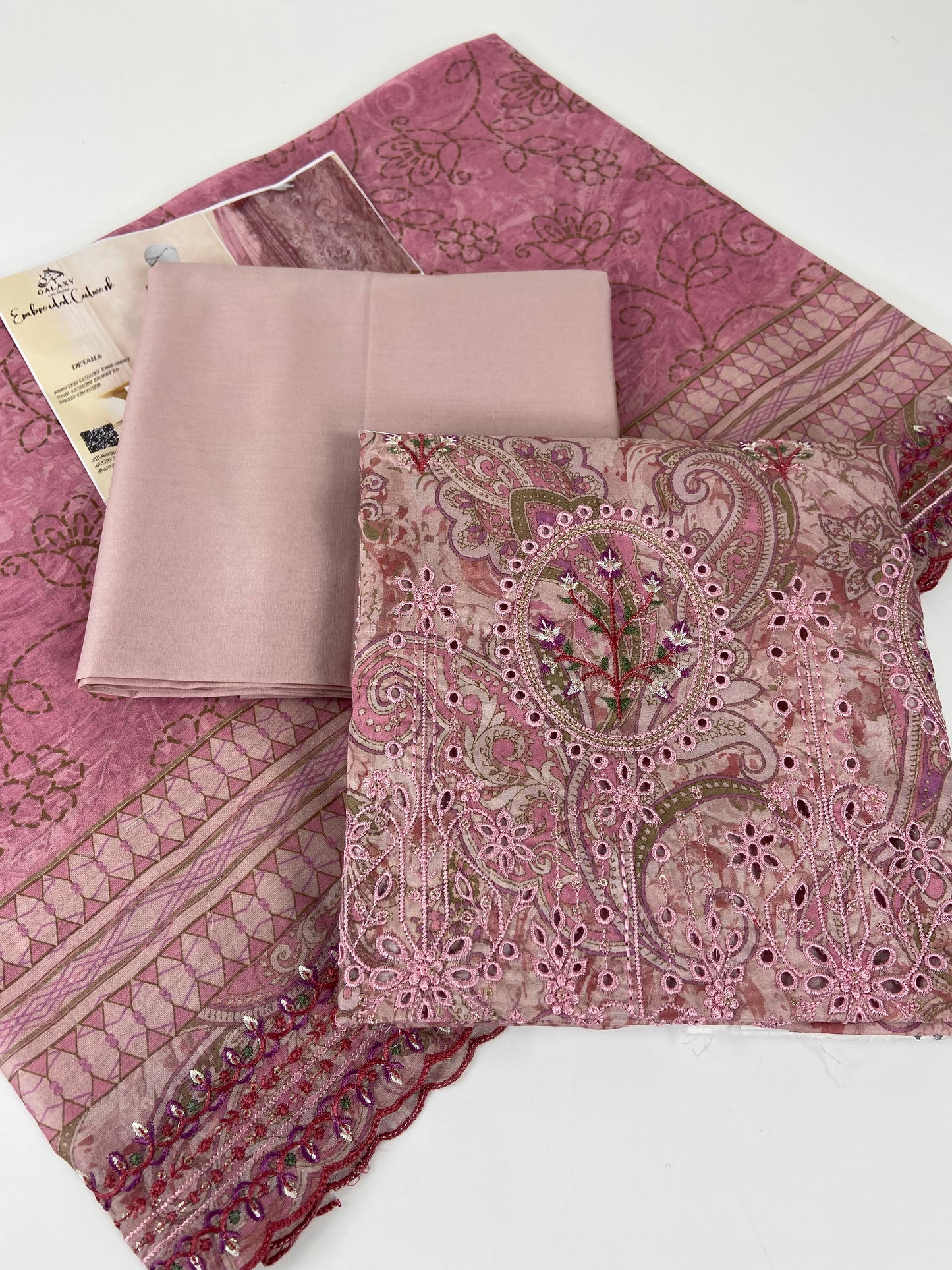 Almeerah Emb Lawn With Cutwork 3-PC