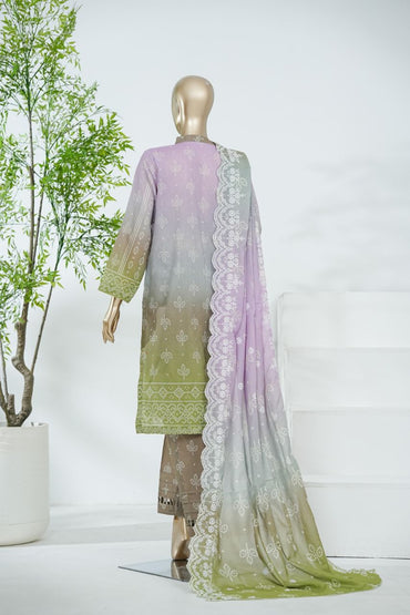 Aifa Printed & Embroidered Lawn 3PC