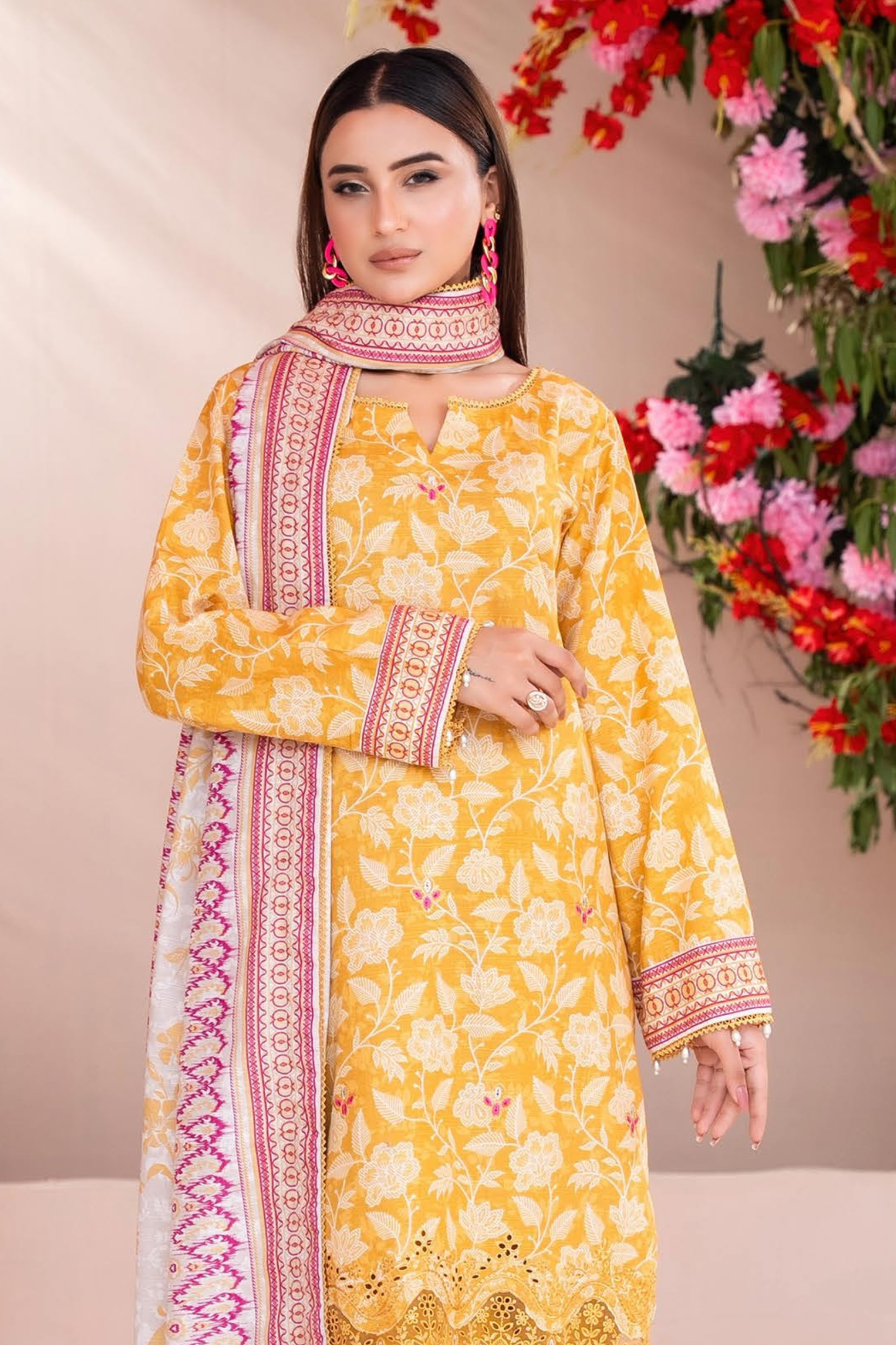 Zesh Airjet Full Embroidered Khaddar 3PC