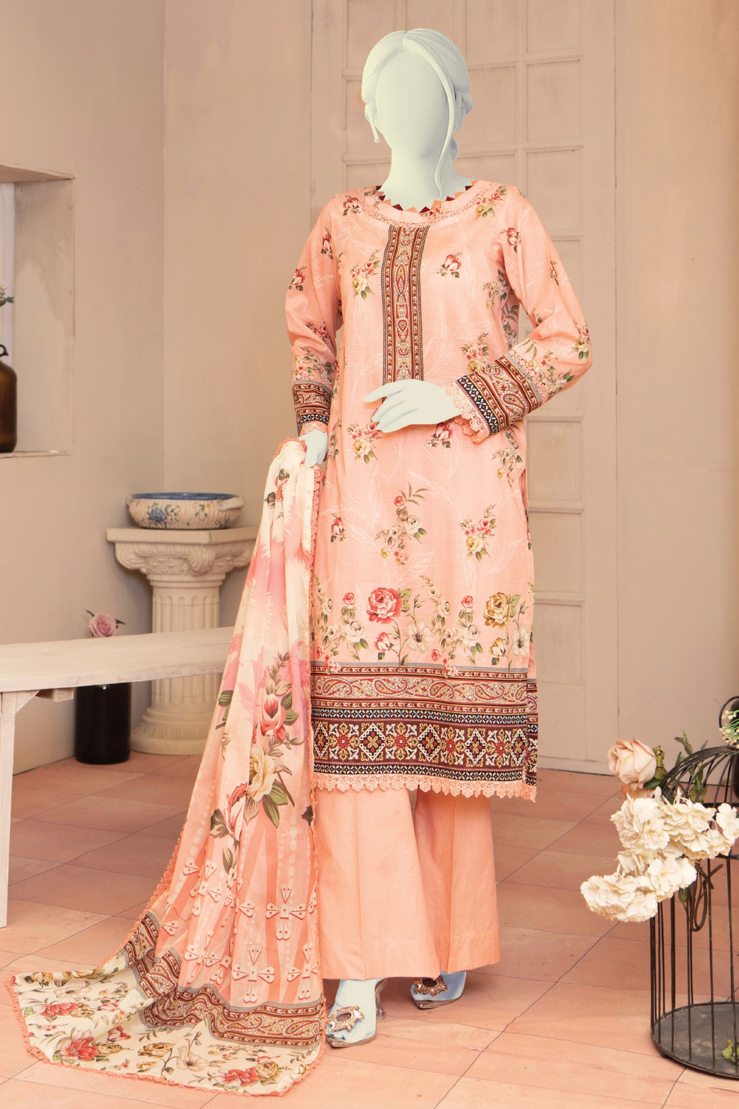 Minsa By Murashe Printed Lawn 3-PC