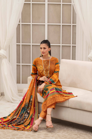 Fabiha By Feroza Digital Printed Linen 3PC