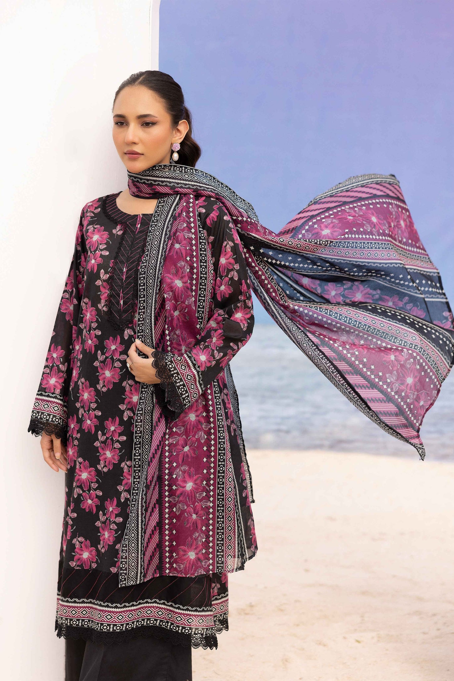 Rang Reza Digital Printed Lawn 3PC