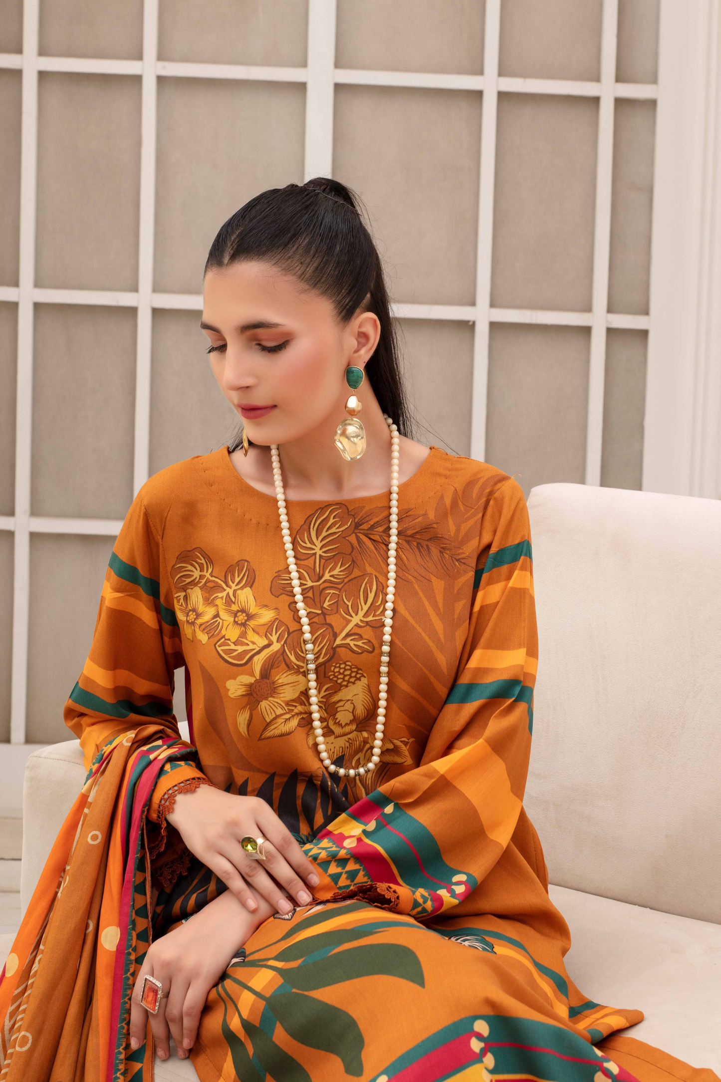 Fabiha By Feroza Digital Printed Linen 3PC