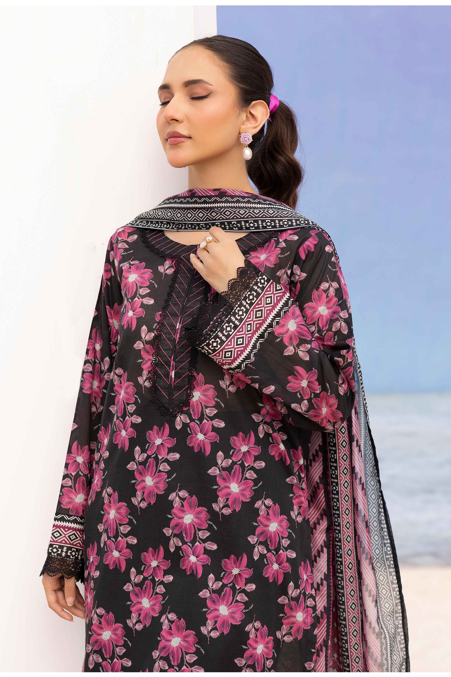 Rang Reza Digital Printed Lawn 3PC