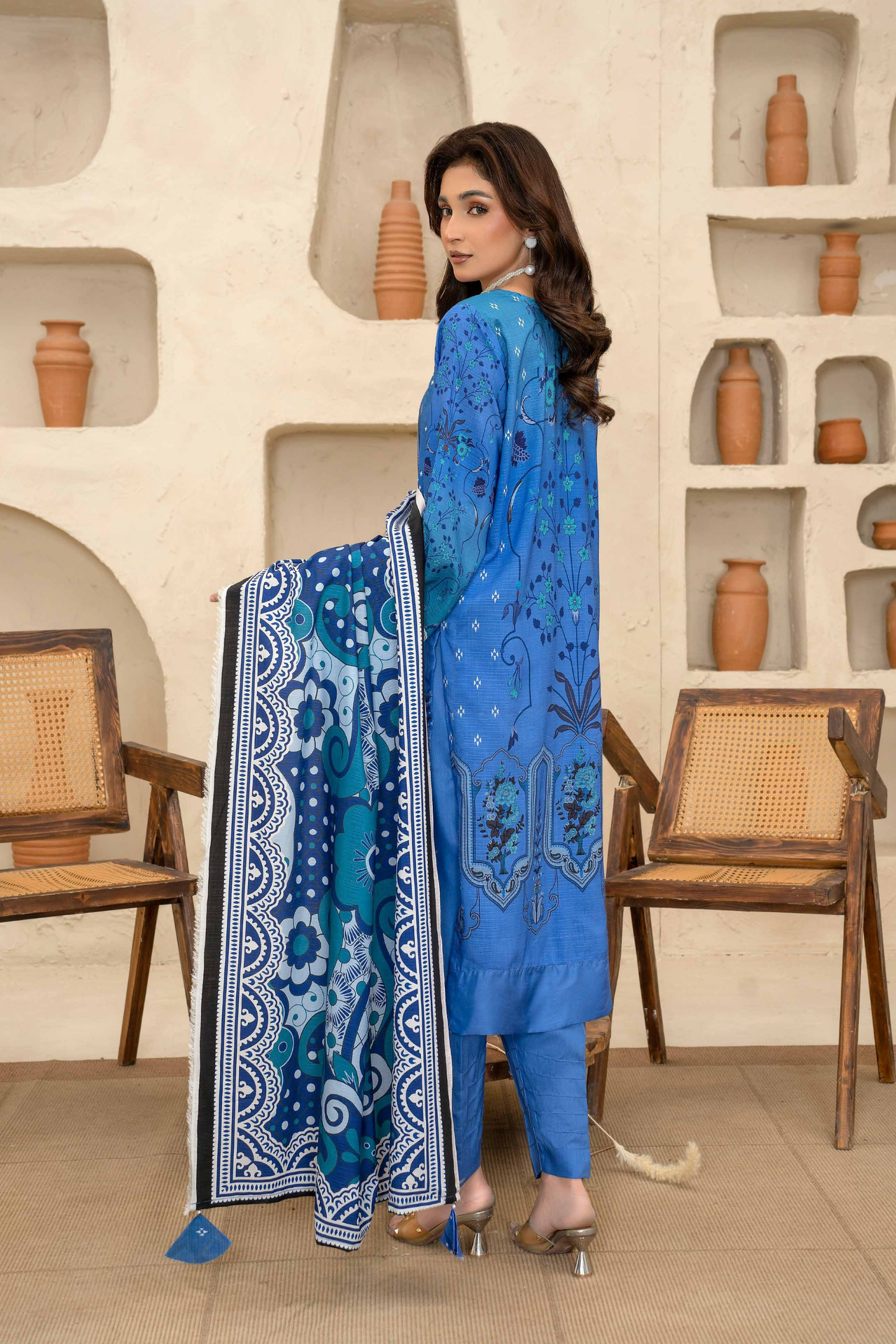 Esha Eshal by Bin Ilyas Premium Printed Viscose 3PC
