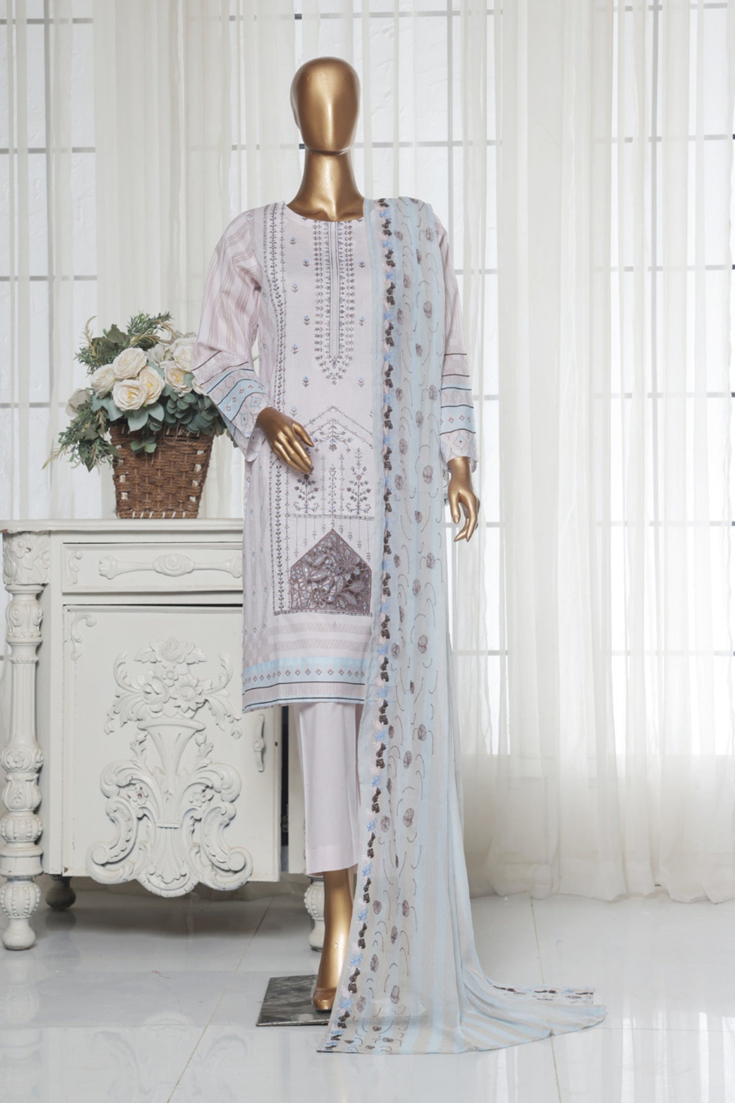 Vasl By Aifa Fancy Emb Lawn 3PC