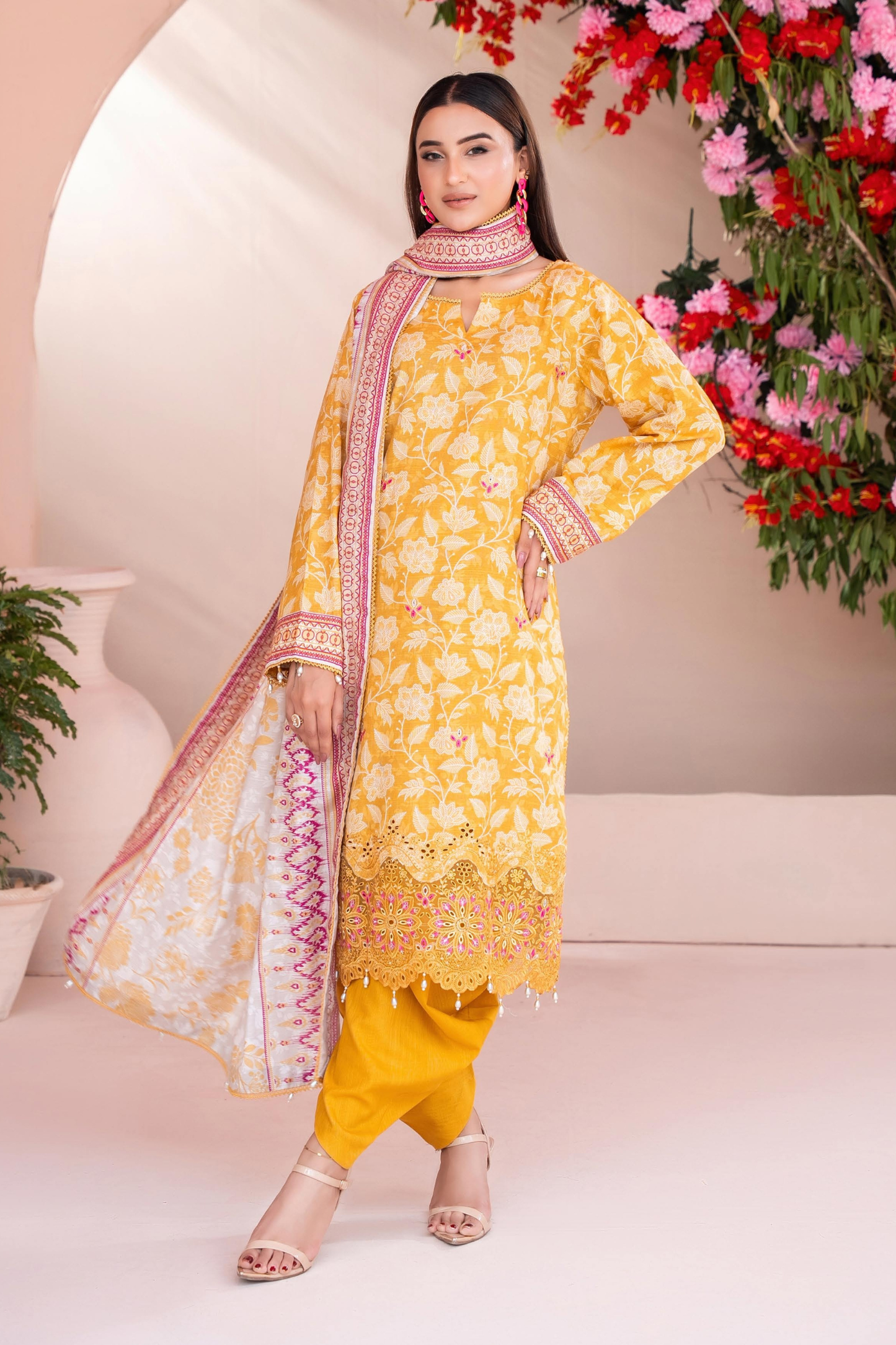 Zesh Airjet Full Embroidered Khaddar 3PC
