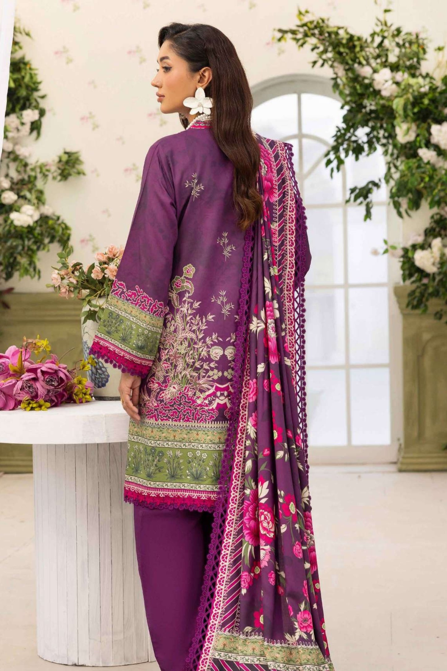 Raiha Digital Printed Linen 3PC