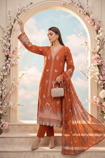Lazer Kari By Anaya Noor Emb Viscose 3PC