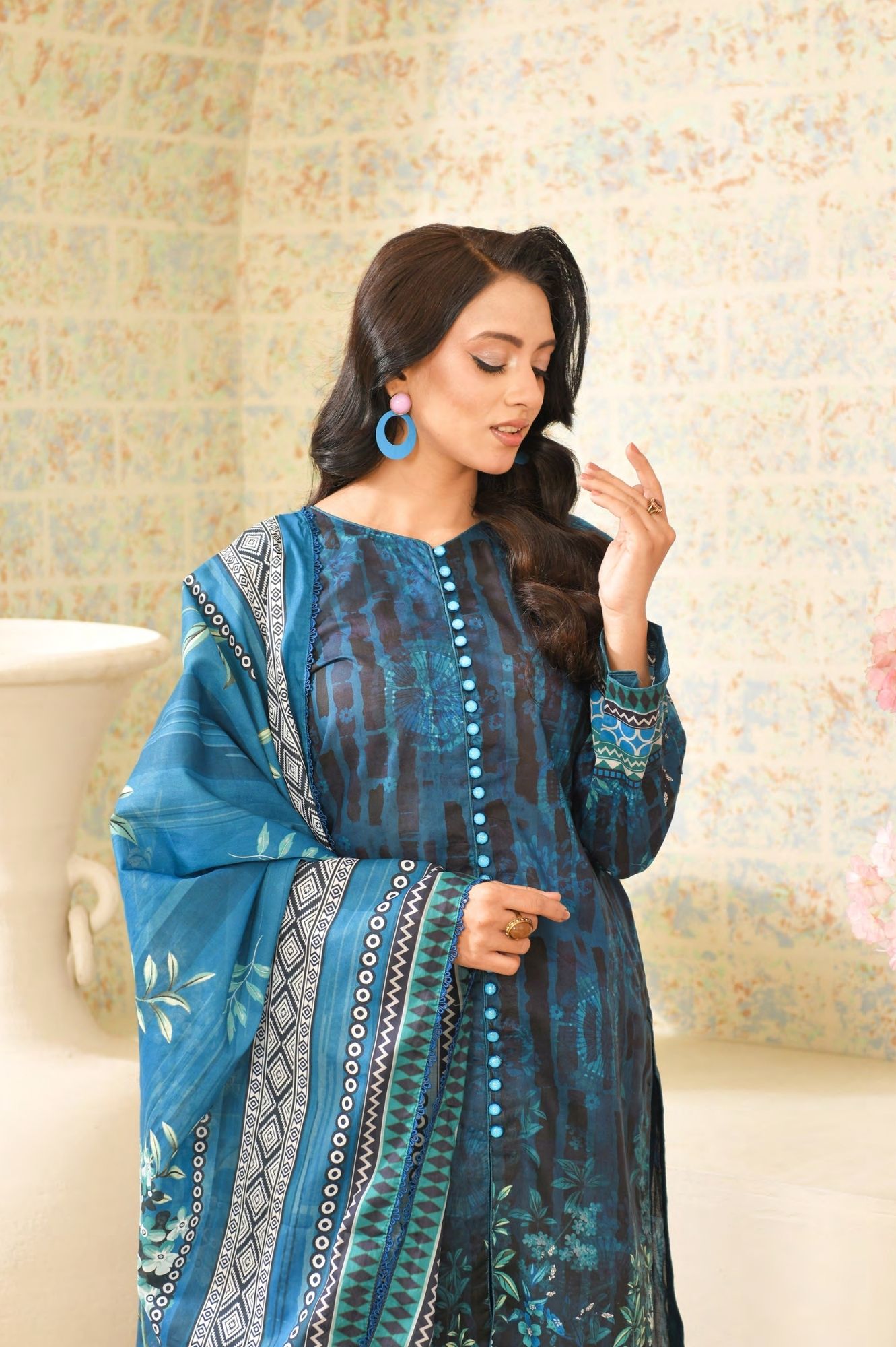 Reemse Digital Printed Lawn 3PC