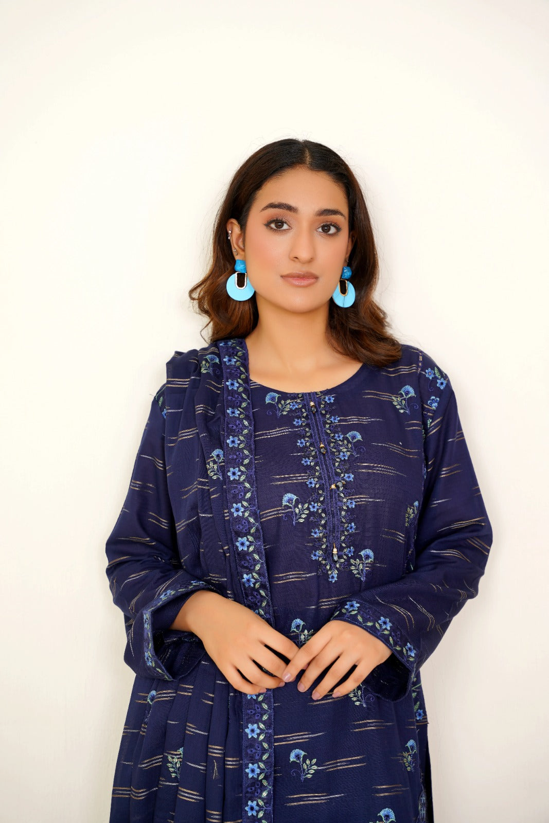 Meharbano By Anaya Noor Cambric Jacquard Emb 3PC