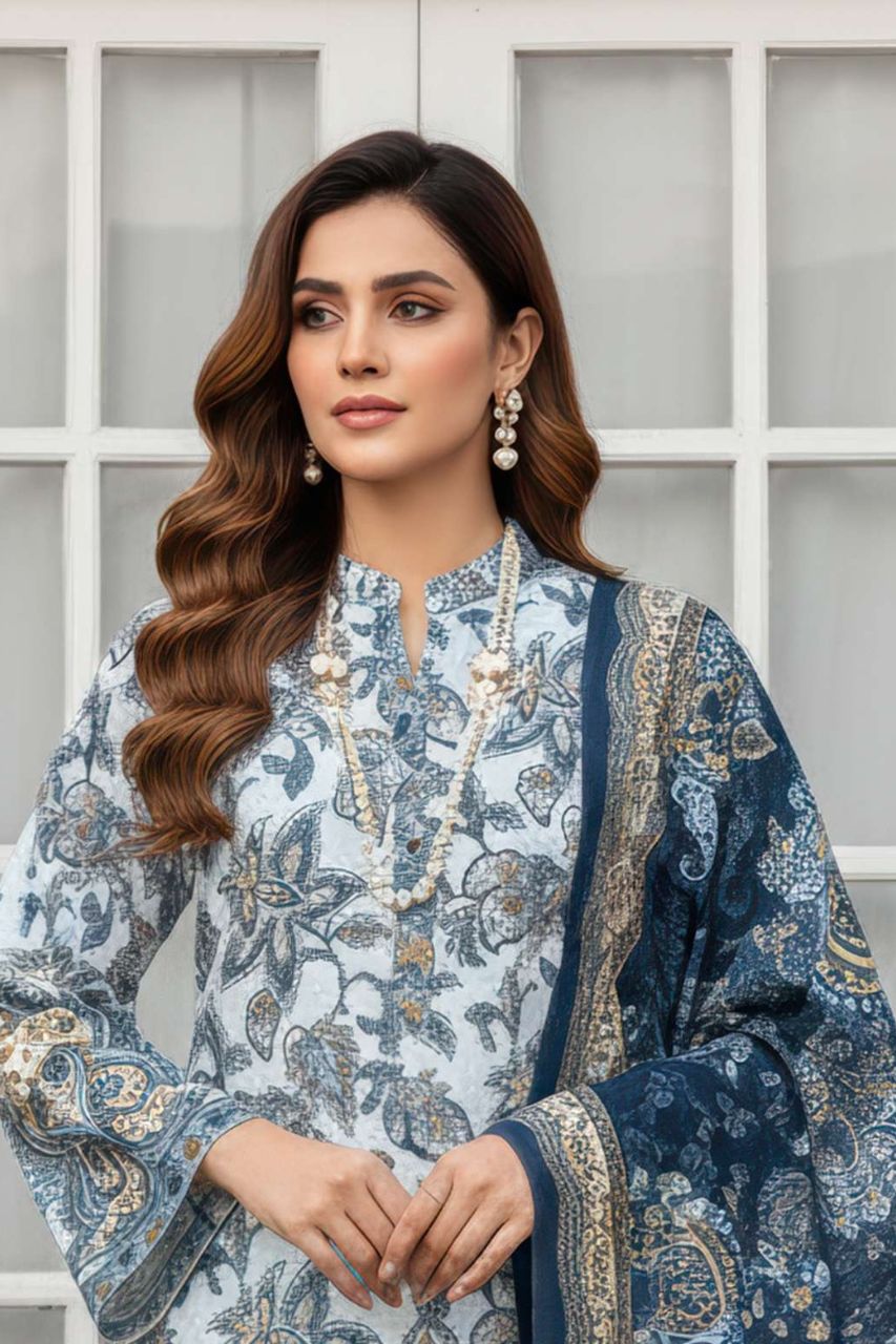 Fatima Maryam Premium Printed Lawn 3PC