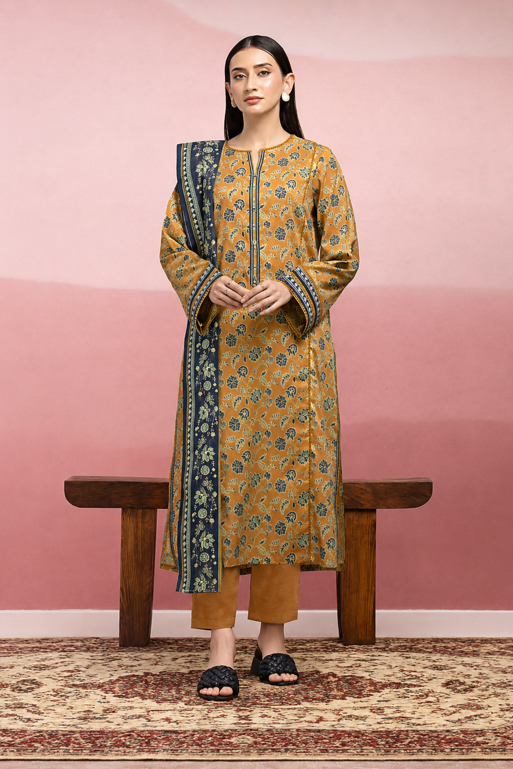 Edenrobe Digital Printed Lawn 3PC