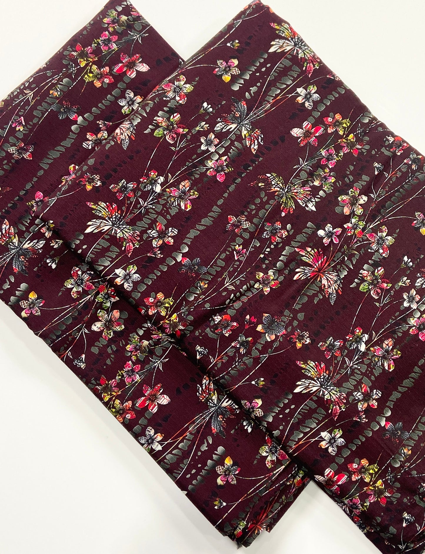 Anaya Noor Printed Bana Dora Slub Linen 2PC
