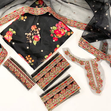 Charizma Luxury Silk With Embroidered 3PC