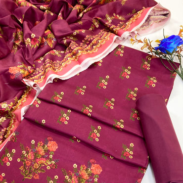 Mausummery Digital Printed Linen 3PC