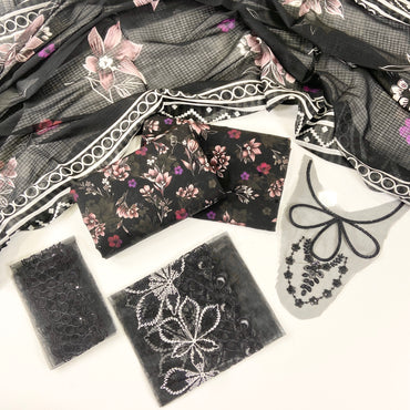 Parizad By Anaya Noor Digital Printed With Sequins Patches 3-PC