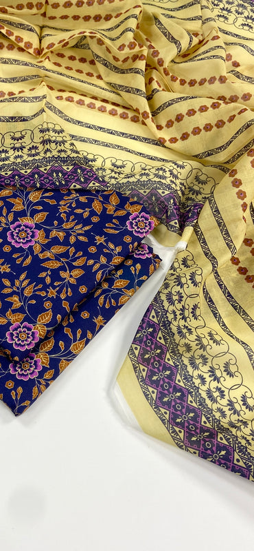 Bin Saeed Digital Printed Lawn 3PC