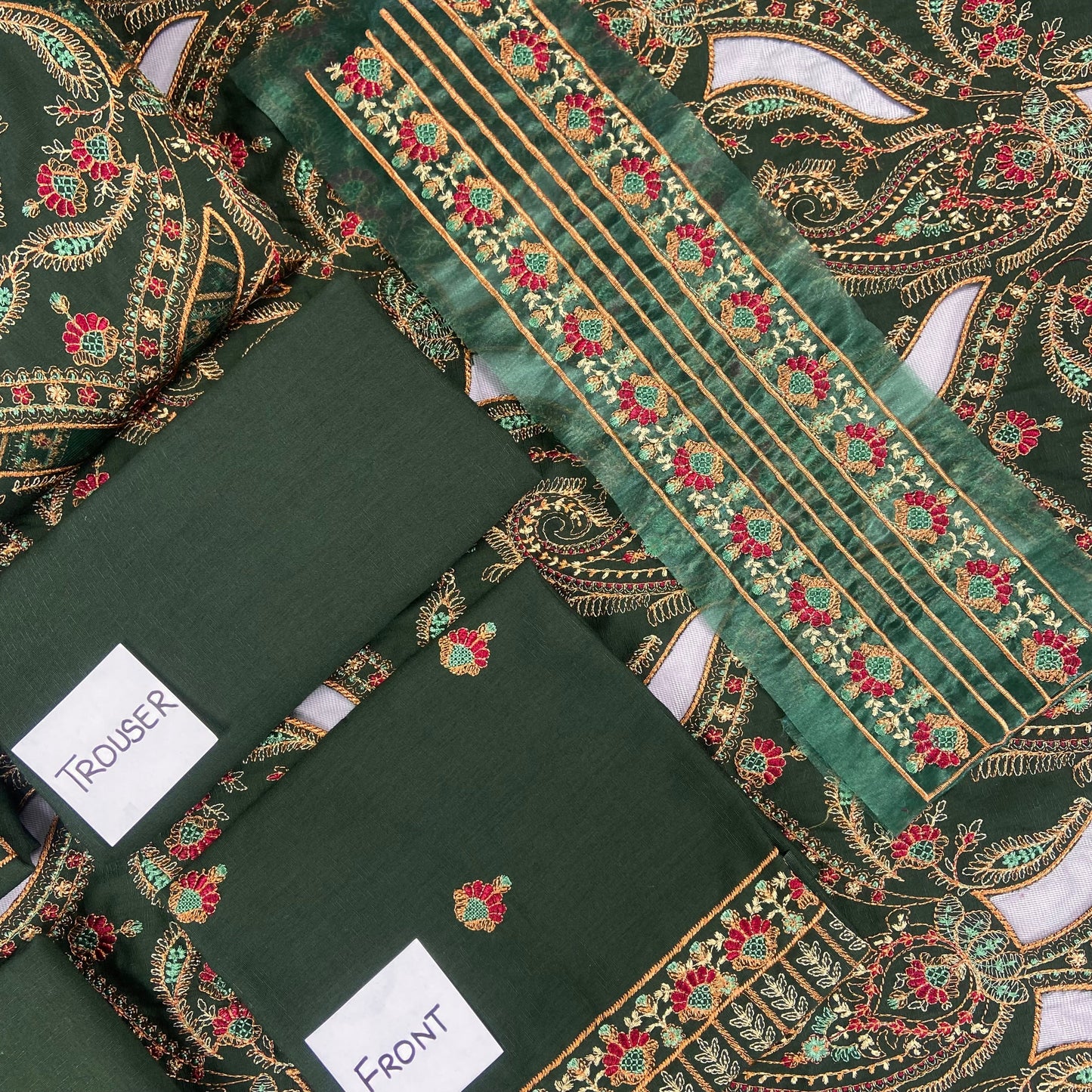 Bareeze Heavy Embroidered Karandi With Aplic Work 3-PC
