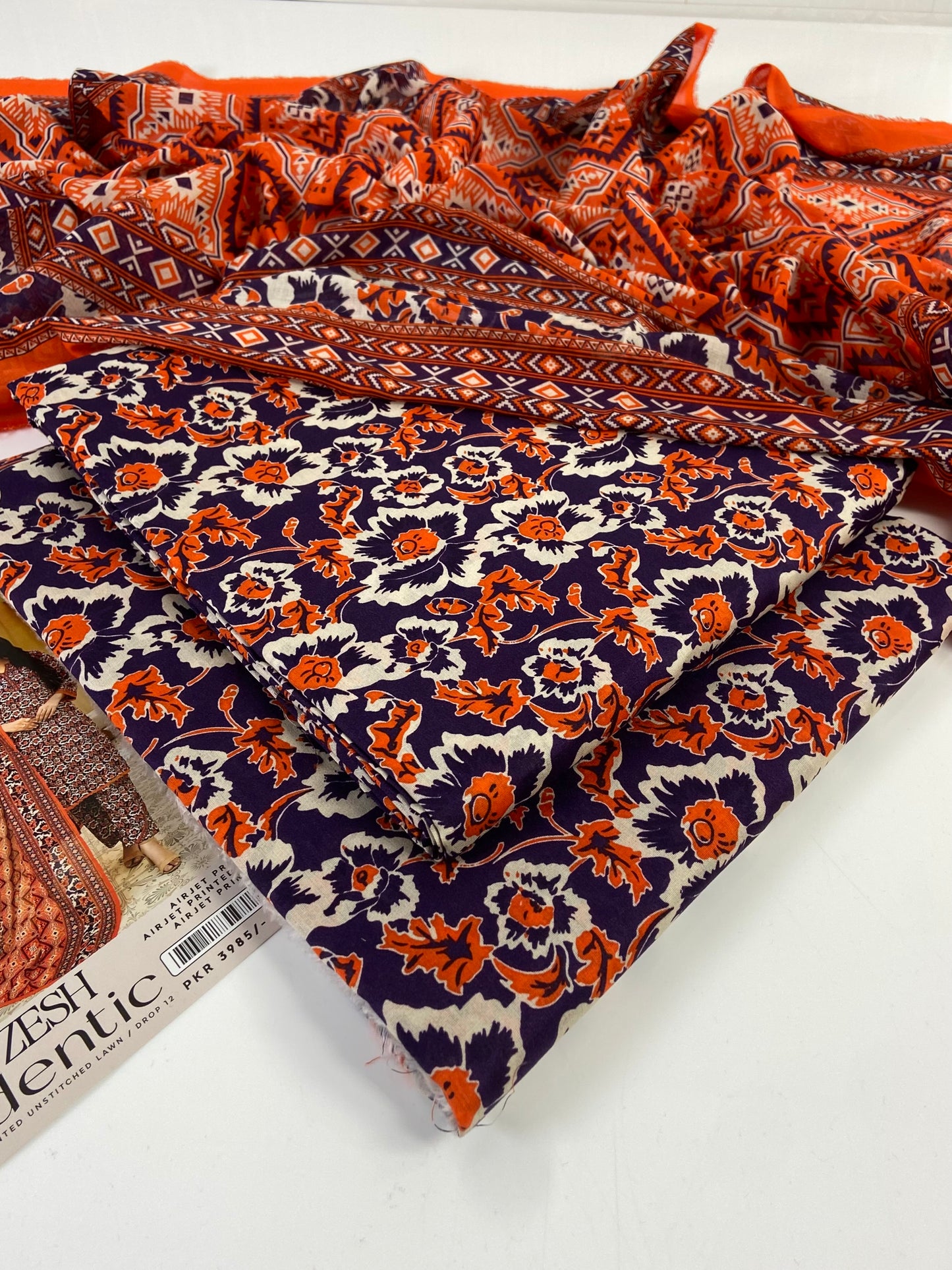 Zesh Printed lawn 3-PC