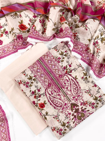 Mashaim Digital Printed Lawn 3PC