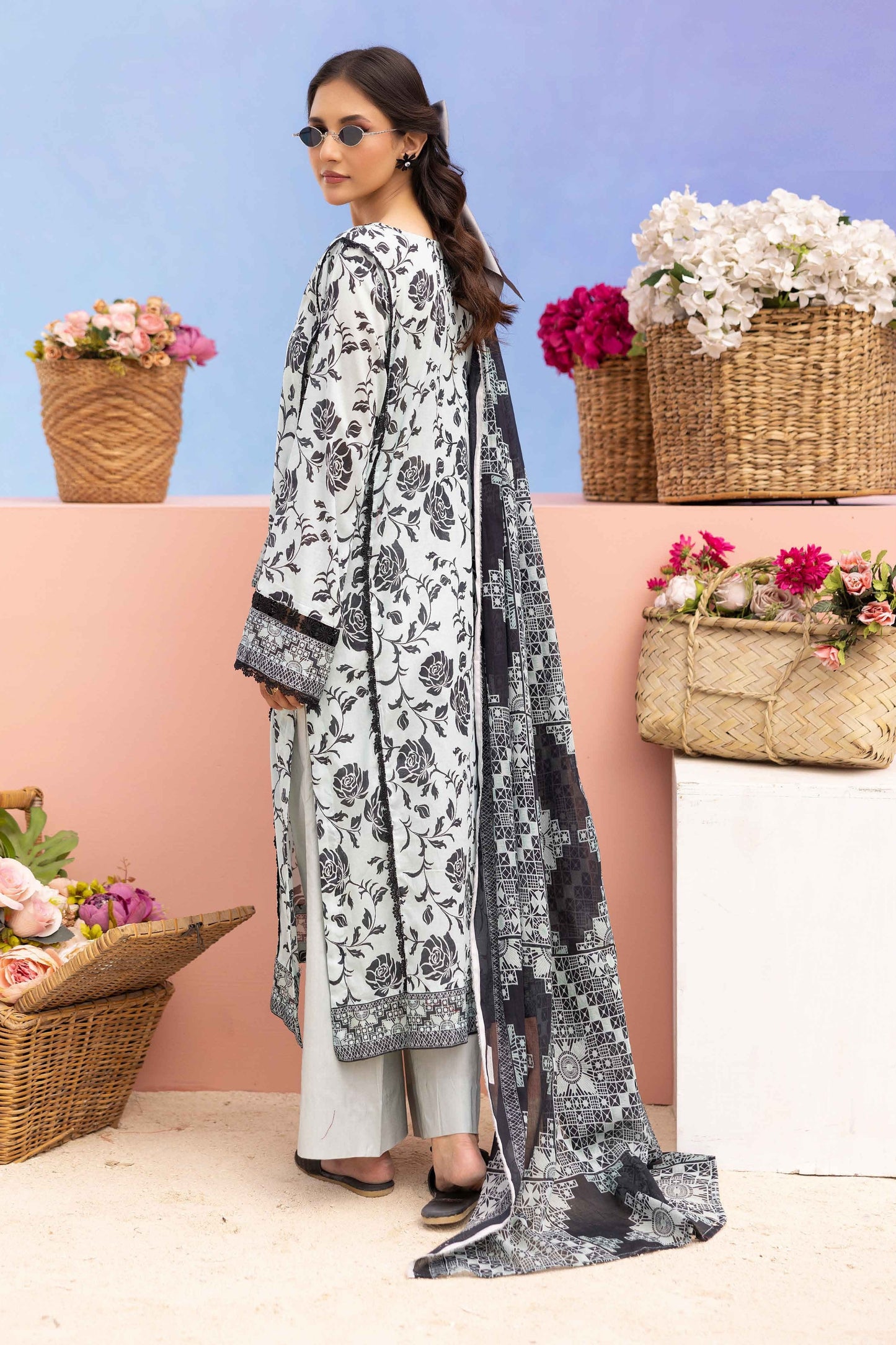 Rang Reza Digital Printed Lawn 3PC