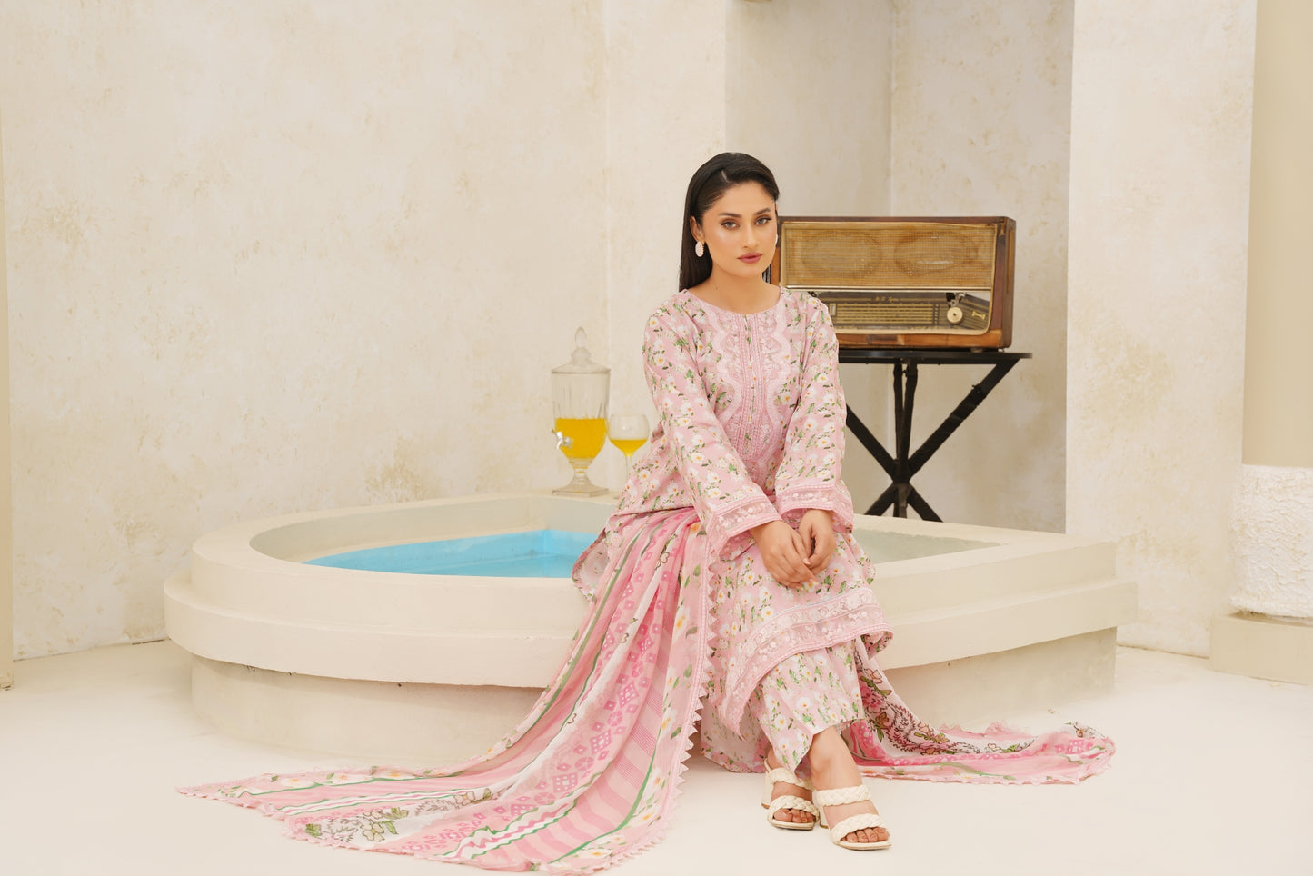 Jashn-e-Baharan By Anaya Noor Emb & Digital Printed Lawn 3PC