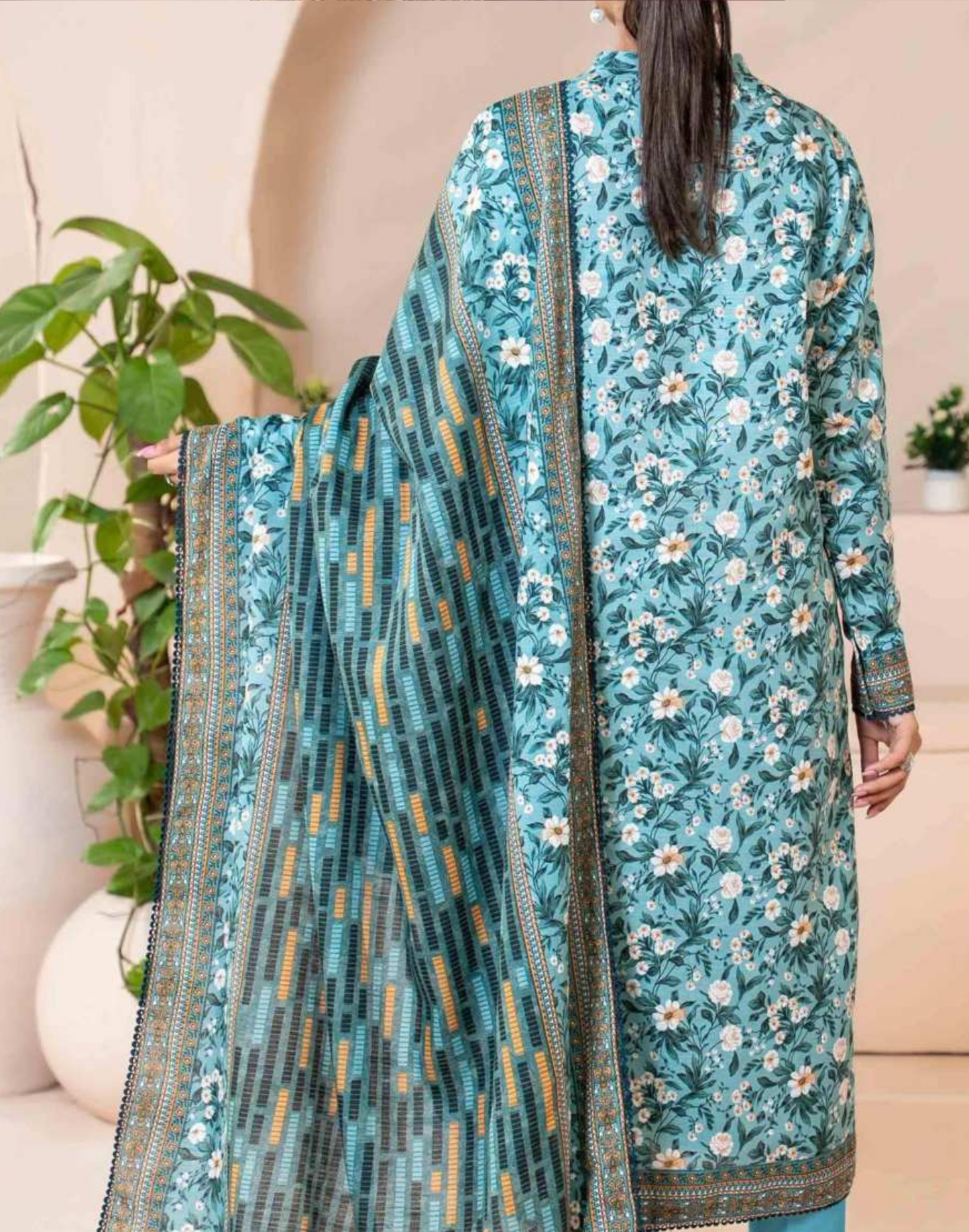 Mehnaz Airjet Printed Khaddar 3PC