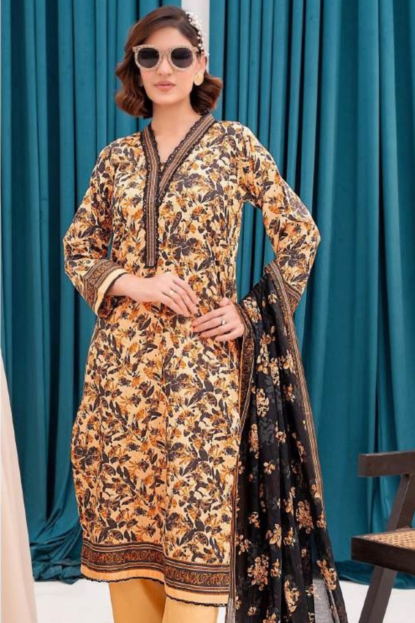 Zesh Printed Lawn 3-PC
