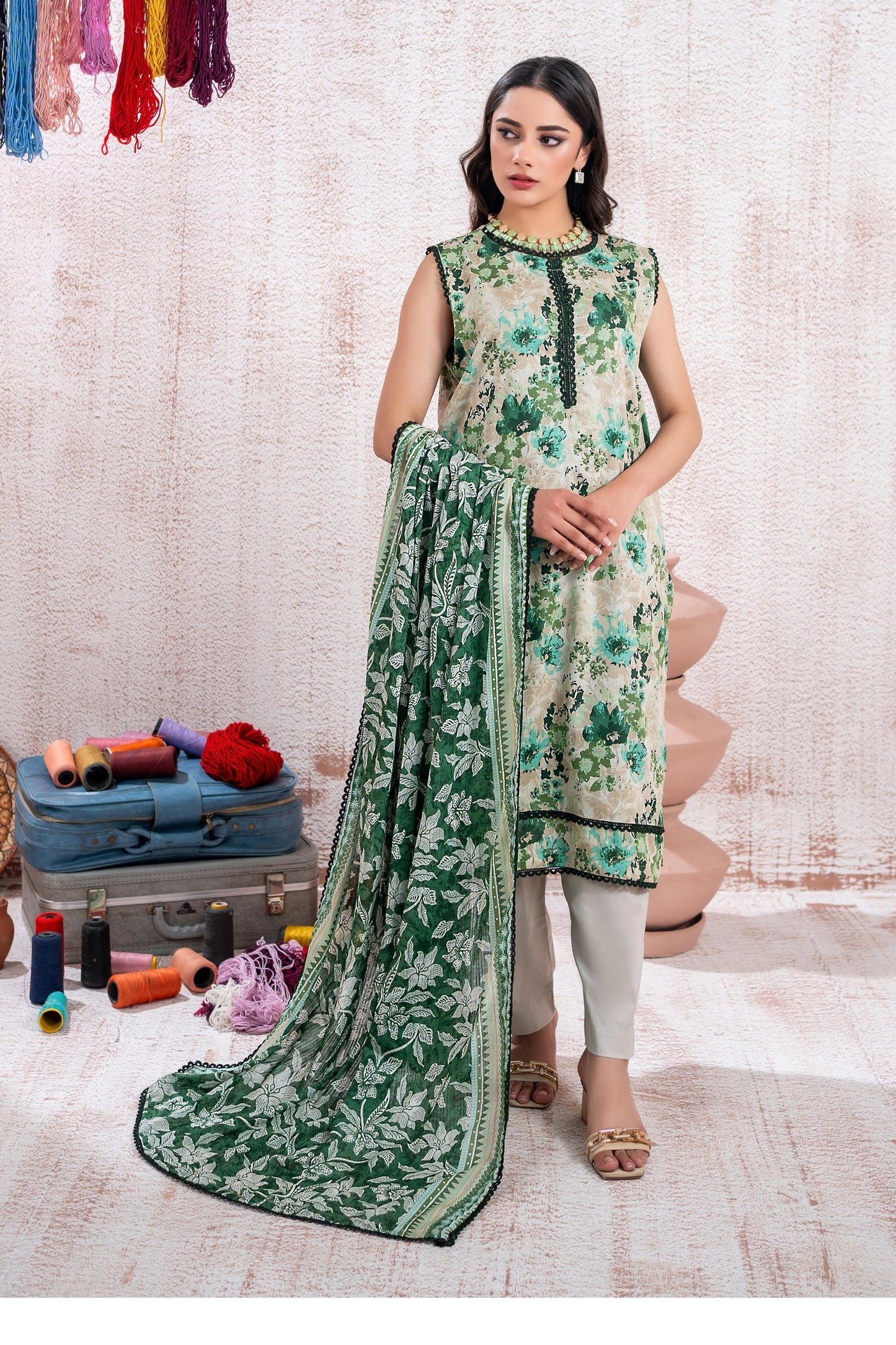 Zesh Printed Lawn 3-PC