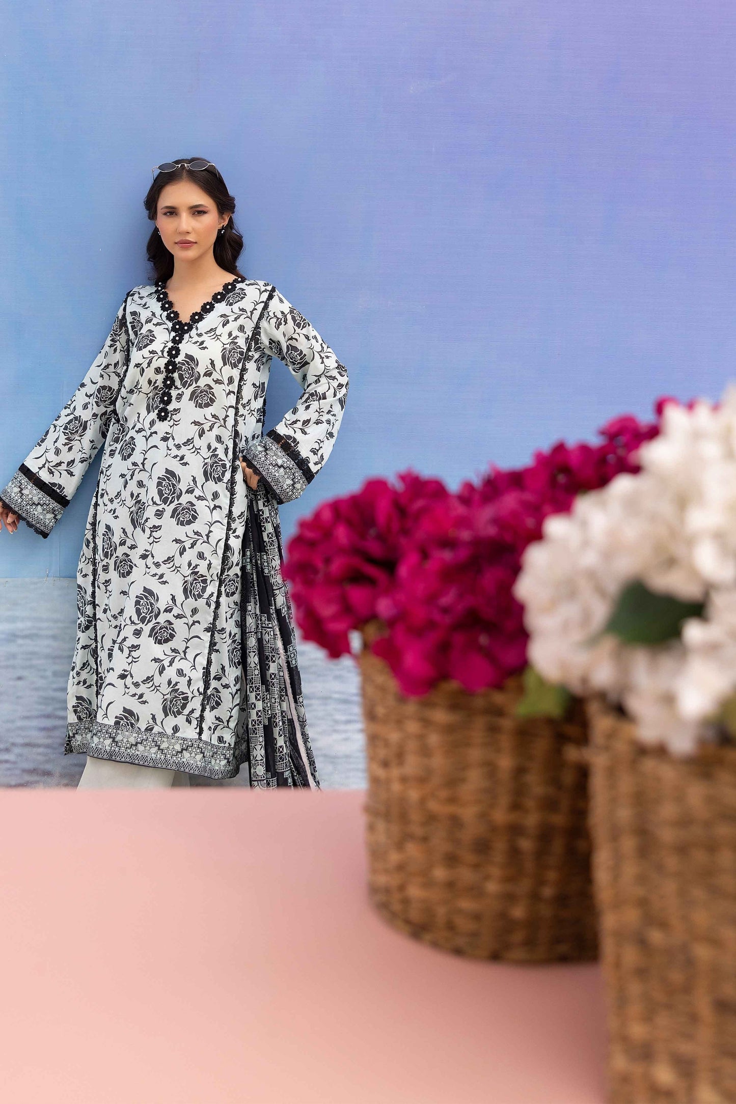 Rang Reza Digital Printed Lawn 3PC