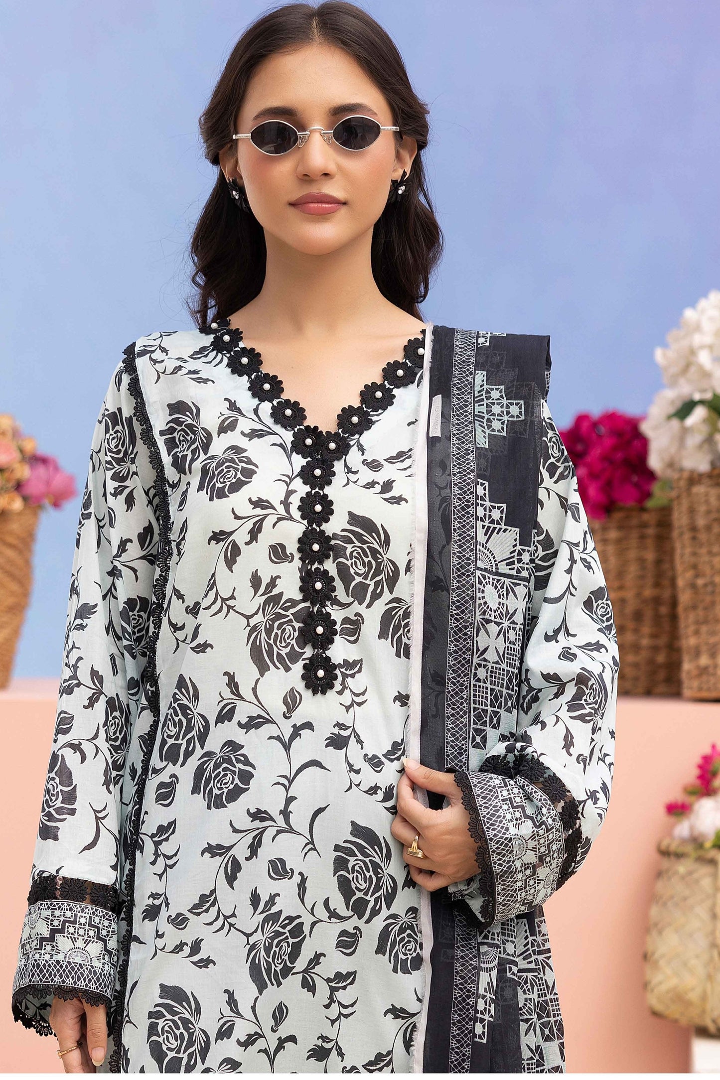 Rang Reza Digital Printed Lawn 3PC