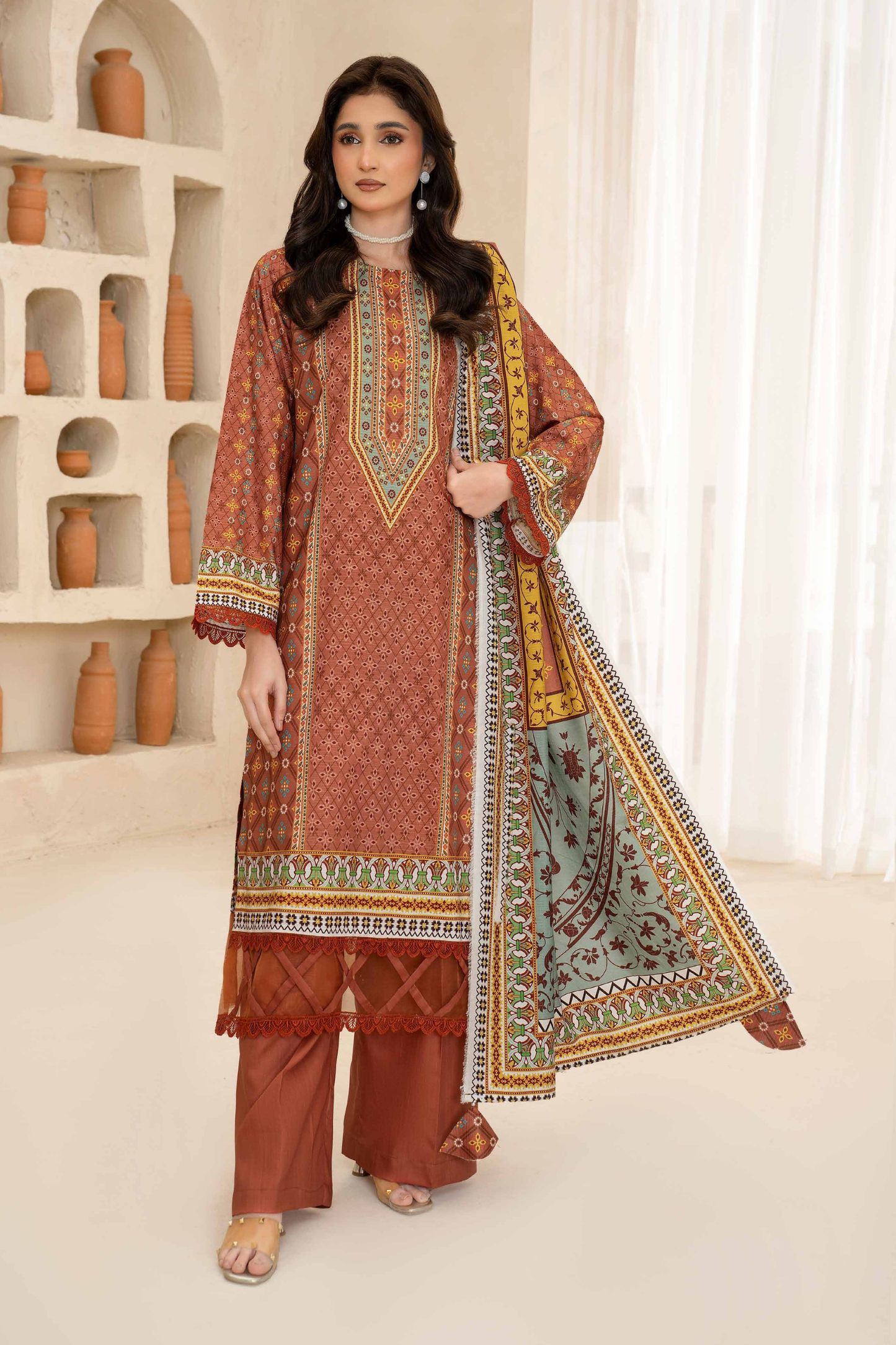 Esha Eshal by Bin Ilyas Premium Printed Viscose 3PC