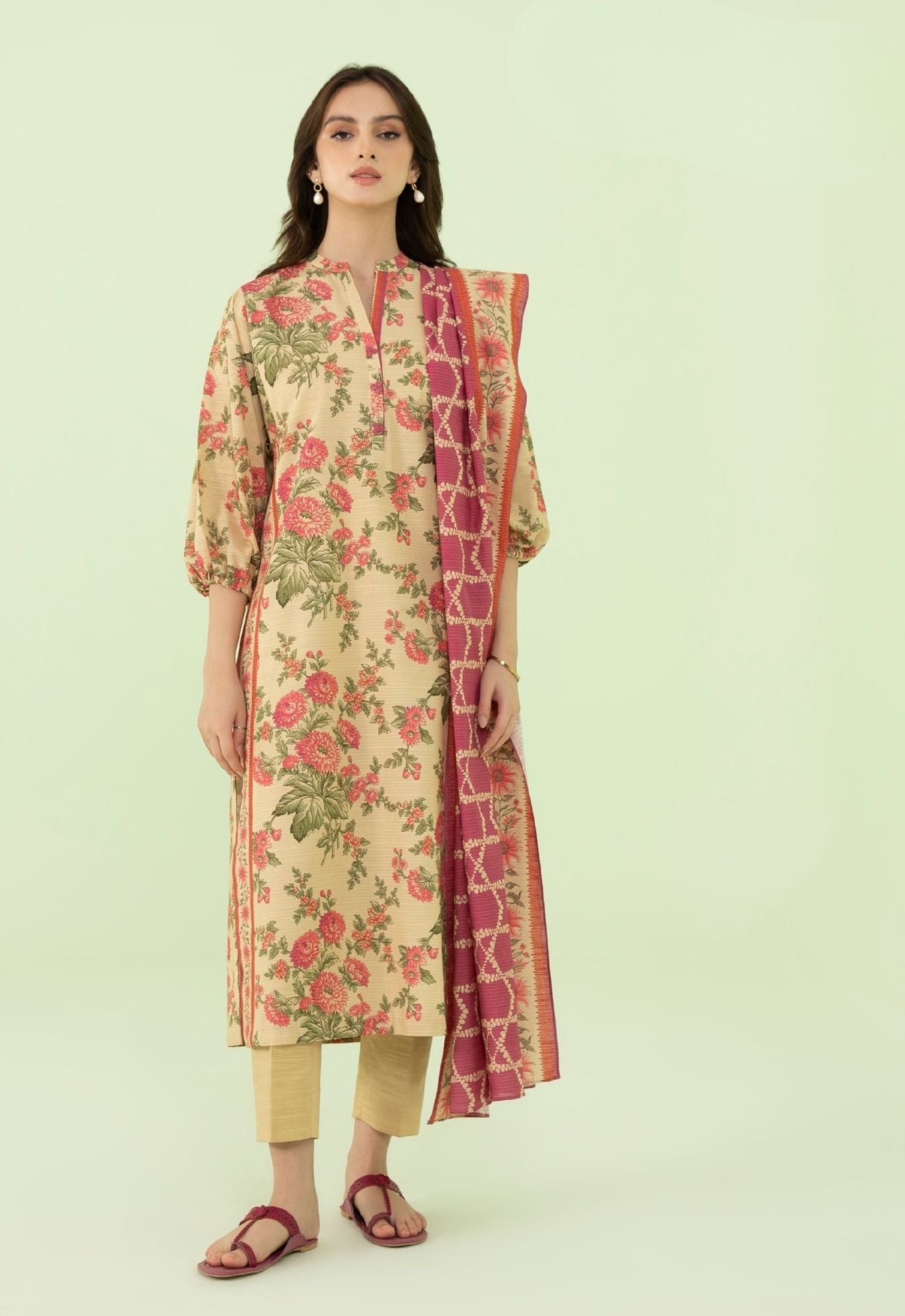 Sapphire Digital Printed Lawn 3PC