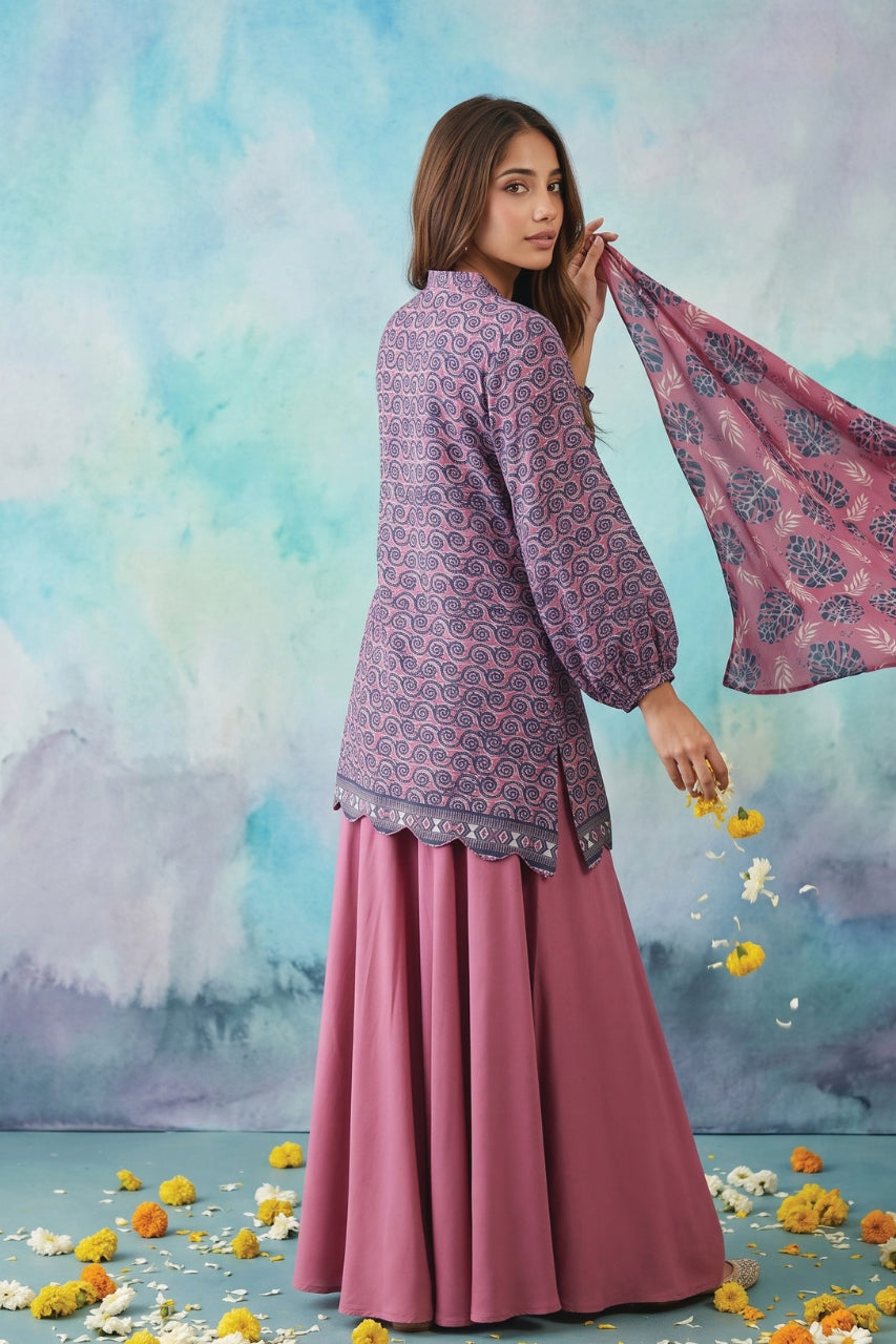 Zesh Digital Printed Linen Viscose 3PC