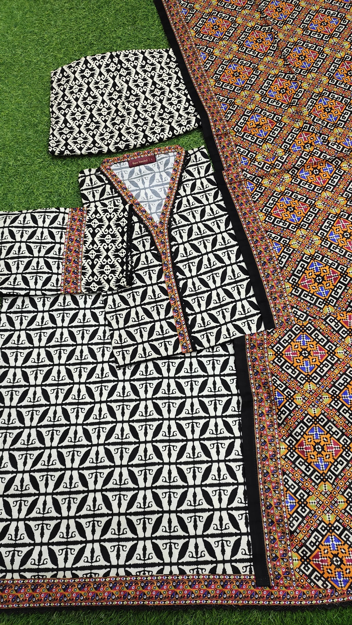 Bin Saeed Printed Lawn 3-PC