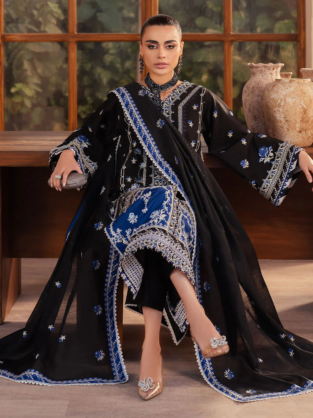 Mehroz | Bin ilyas Luxury Lawn | 3PC