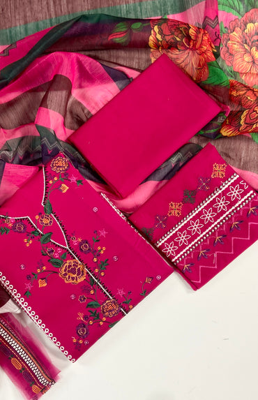 Charizma Embroidered Lawn 3PC