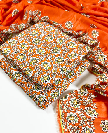 Bareeze Digital Printed Slub Khaddar 3PC