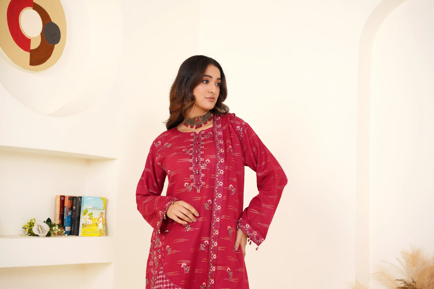 Meharbano By Anaya Noor Cambric Jacquard Emb 3PC