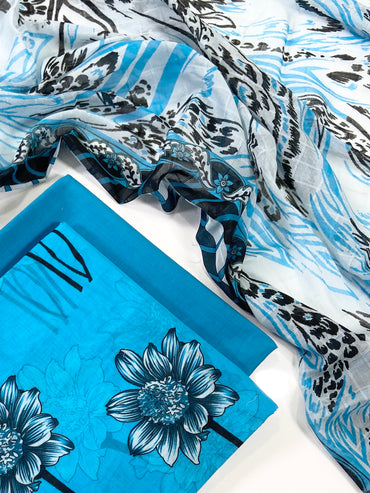 Anaya Noor Digital Printed Lawn 3PC